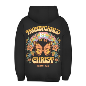 Unisex Oversize Hoodie transformed by christ romans 12:2