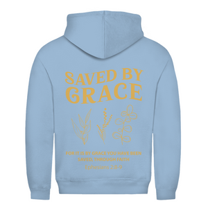 Herren Hoodie saved by grace ehpesians 2:8-9