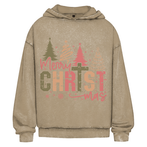 Oversize Washed Hoodie merry christmas
