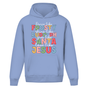 Oversize Hoodie Ohne Kordel give like santa love like jesus