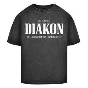 Oversize Washed T-Shirt ja ich bin diakon
