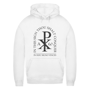 Damen Hoodie in hoc signo vinces Christogramm