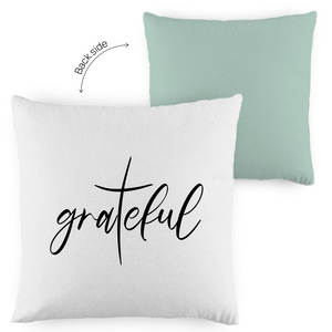 Kopfkissen zweifarbig grateful