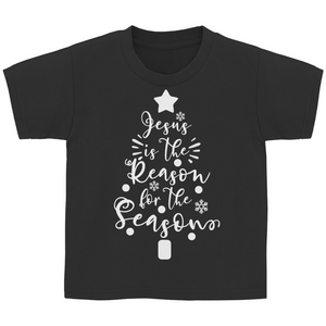 Kinder T-Shirt jesus is the reason tannenbaum