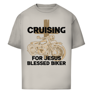 Oversize T-Shirt cruising for jesus blessed biker