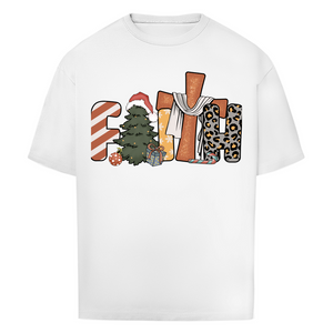 Oversize T-Shirt faith weihnachtsmotiv