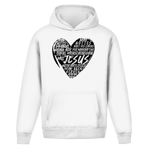 Oversize Hoodie Ohne Kordel jesus guter hirte