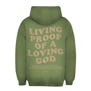 Unisex Oversize Hoodie a loving god 1 john 4:9-10
