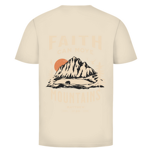 Herren T-Shirt faith can move mountains matthew 17:20