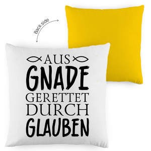 Kopfkissen zweifarbig aus gnade gerettet