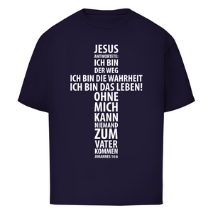 Oversize T-Shirt jesus: ich bin das leben johannes 14:6