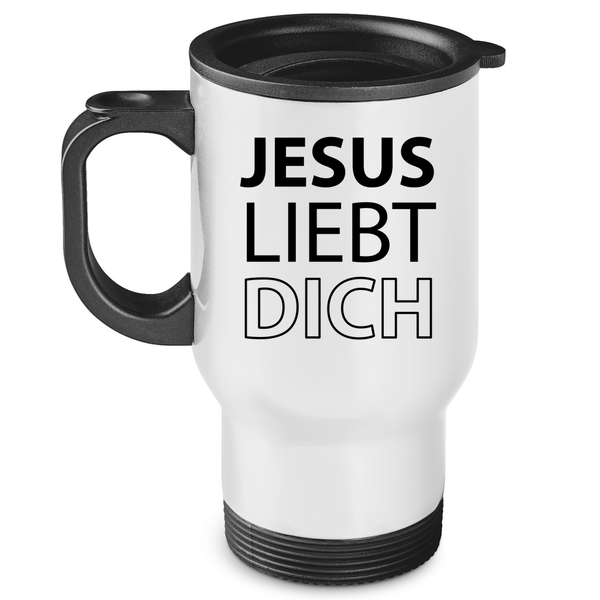 Edelstahl-Thermobecher jesus liebt dich