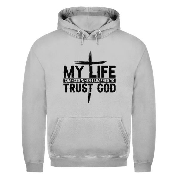 Herren Hoodie when i learned to trust god