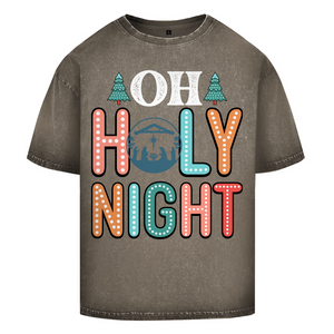 Oversize Washed T-Shirt oh holy night