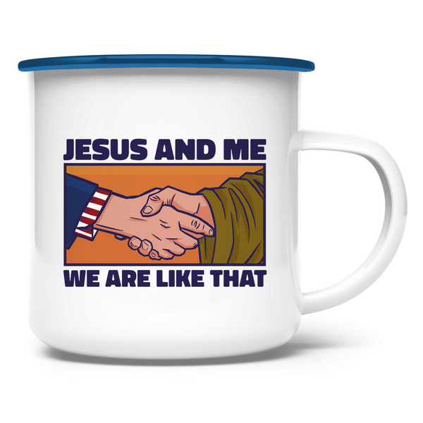 Emaille Tasse jesus and me