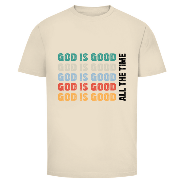 Herren T-Shirt god is good retro