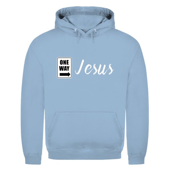 Herren Hoodie one way jesus