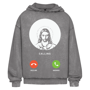 Oversize Washed Hoodie jesus calling