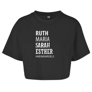 Damen Oversize Crop Top ruth maria sarah esther