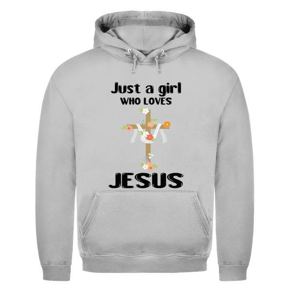 Herren Hoodie just a girl who loves jesus