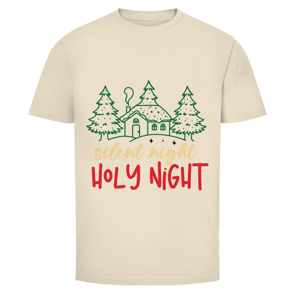 Herren T-Shirt silent night holy night