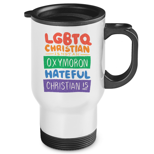 Edelstahl-Thermobecher lgbt christlich