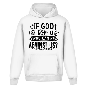 Oversize Hoodie Ohne Kordel if god is for us romans 8:31