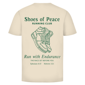 Herren T-Shirt run with endurance hebrews 12:1