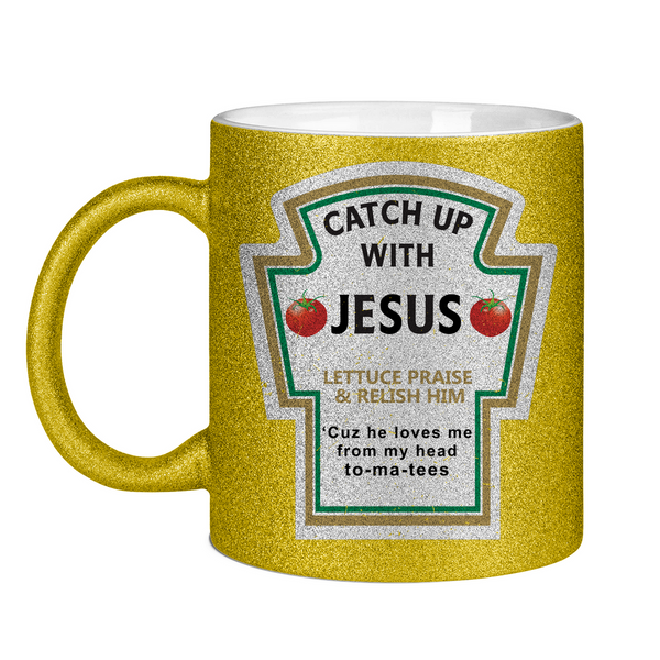 Glitzertasse catch up with jesus