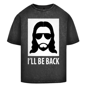 Oversize Washed T-Shirt i will be back