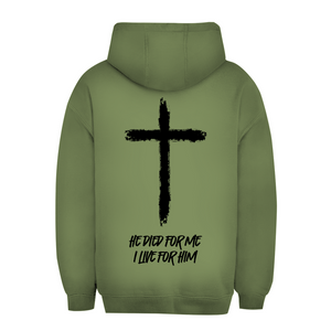 Unisex Oversize Hoodie he died for me i live for him