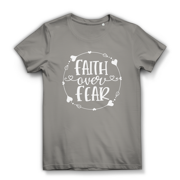 Damen Bio T-Shirt faith over fear