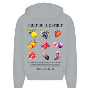 Oversize Zipper Hoodie fruit of the spirit galatians 5:22-23