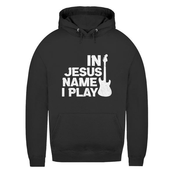 Damen Hoodie in jesus name i play guitarist