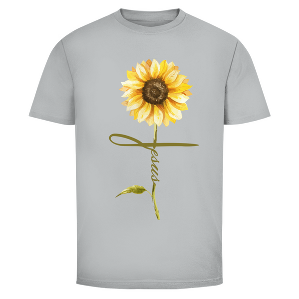 Herren T-Shirt jesus sonnenblume