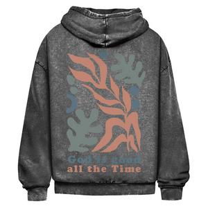 Oversize Washed Hoodie god is good all the time