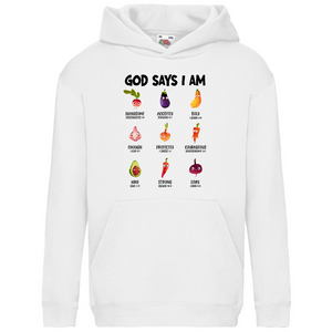 Kinder Hoodie god says i am enough psalm 139:14