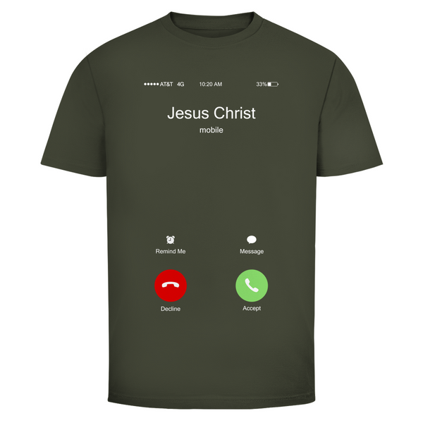 Herren T-Shirt jesus christ is calling