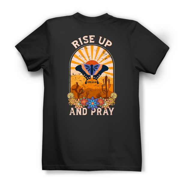 Damen Bio T-Shirt rise up and pray