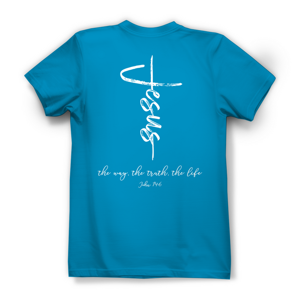 Damen Bio T-Shirt the way the truth the life john 14:6