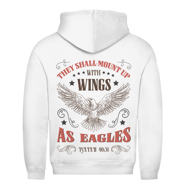 Herren Hoodie mount up with wings isaiah 40:31