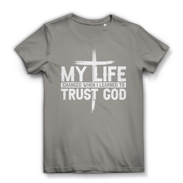 Damen Bio T-Shirt when i learned to trust god