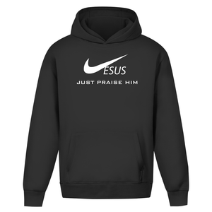 Oversize Hoodie Ohne Kordel jesus just praise him