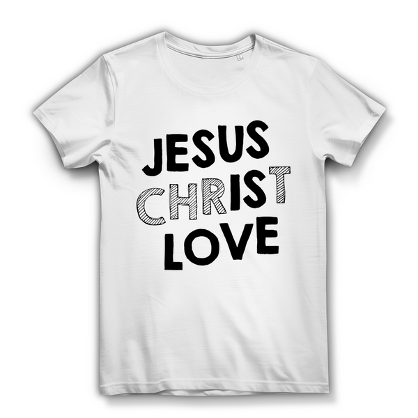 Damen Bio T-Shirt jesus christ love