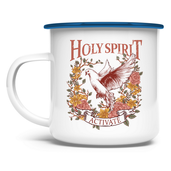 Emaille Tasse holy spirit activate taube