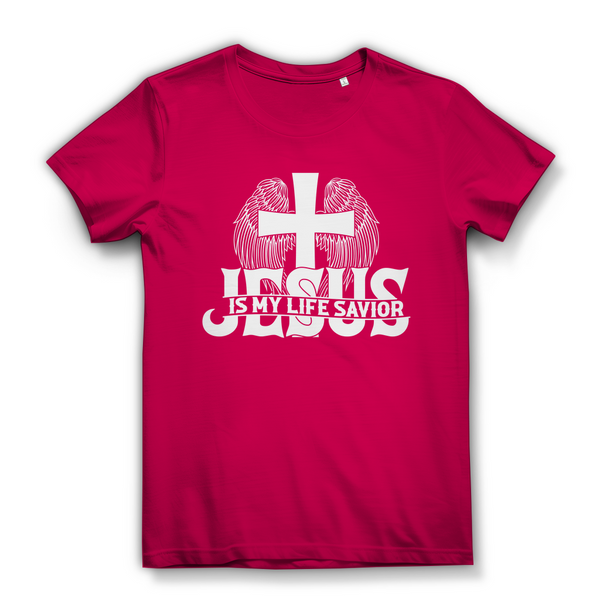 Damen Bio T-Shirt jesus is my life savior