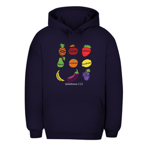 Unisex Oversize Hoodie Joy Love Patience galatians 5:22