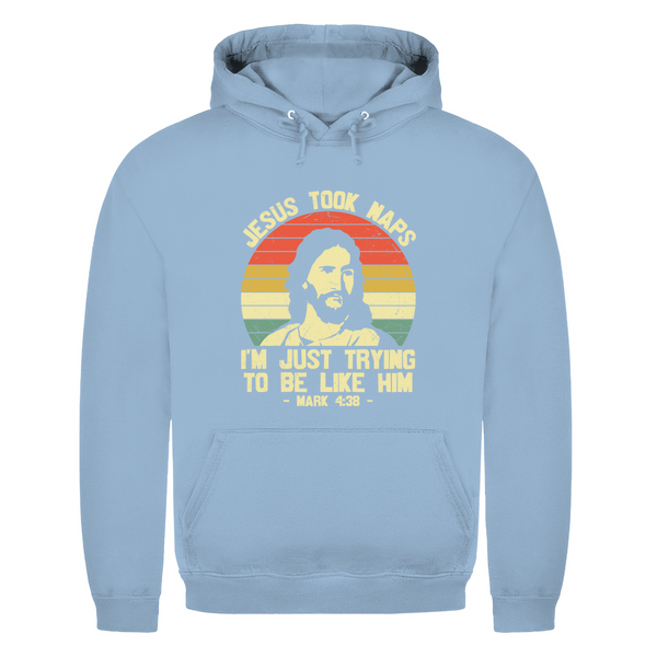 Herren Hoodie jesus took naps mark 4:38