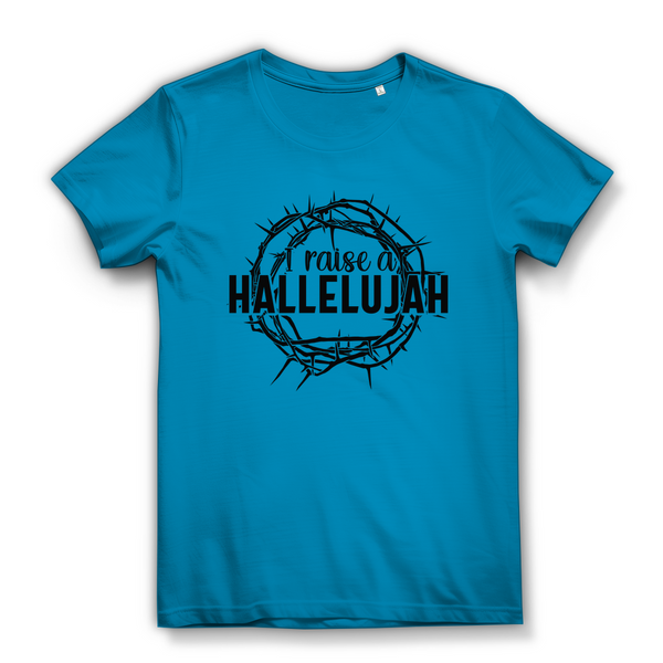 Damen Bio T-Shirt i raise a hallelujah dornenkrone