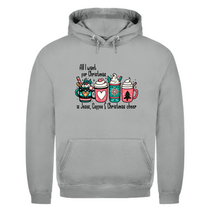 Herren Hoodie all i want for christmas is jesus coffee